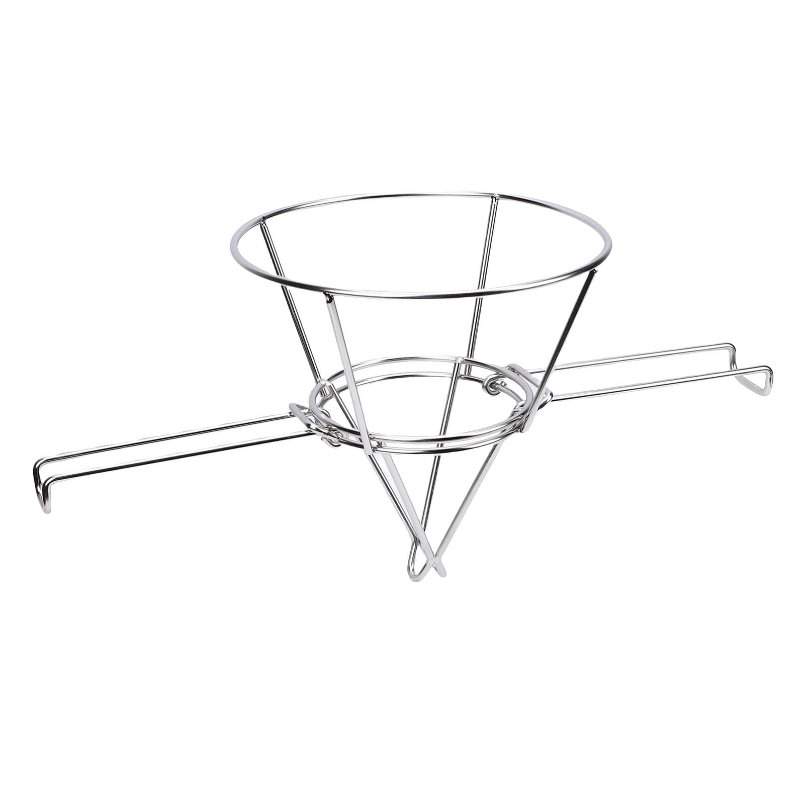 Sorandy Soporte para Cono, Soporte para Filtro de Cono de Acero Inoxidable con Asas, para Filtrado, Ideal para Jarabe de Arce y Aceite para Freír de Mayor Duración, 9,3 Pulgadas