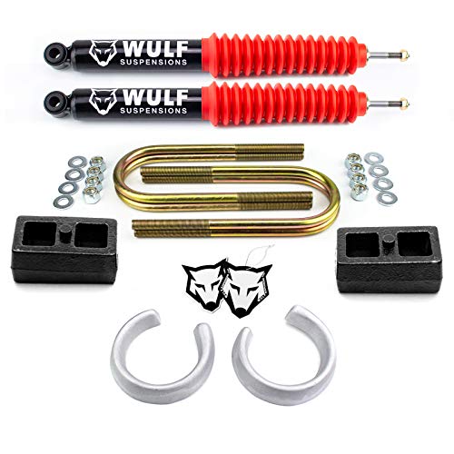 WULF 2.5" Front 1.5" Rear Leveling Lift Kit compatible with 1998-2011 Ford Ranger 2WD with Coil Spring Suspension