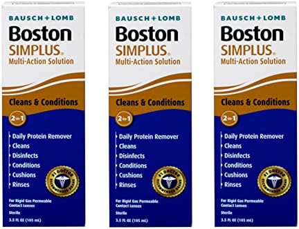 Amazon.com: Bausch + Lomb Boston Simplus Multi-Action Solution - 3.5 oz ...