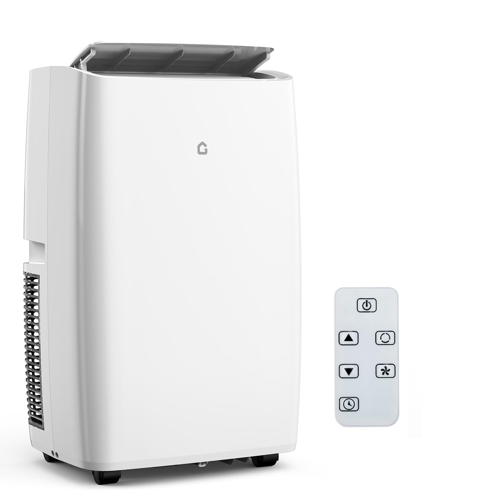 12000 BTU Portable Air Conditioner Cools 550 Sq.Ft, 3-in-1 Portable AC Unit Fan Dehumidifier, Drainage-free Cooling with Remote Control, Sleep Mode/24H Timer/Auto Swing/48 dB Sleep Quiet