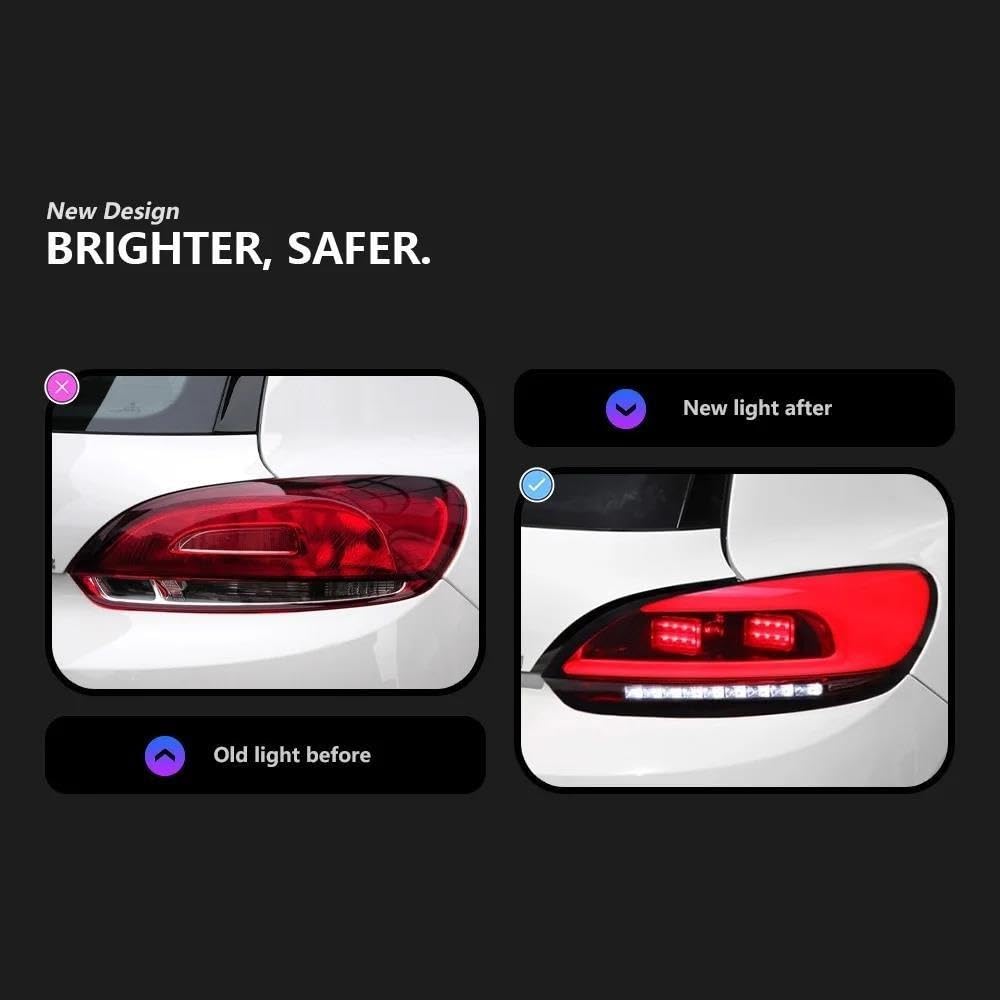 Luz Trasera De Coche Para VW Para Scirocco 2009-2014