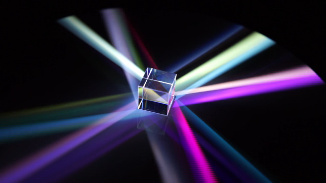 2cm Optical Glass X-Cube Prism RGB Dispersion Prism for Physics