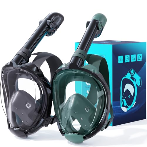 Greatever G2 Equipo de Snorkel para Adultos 2 Piezas Máscara de Snorkel de Cara Completa miniatura 1