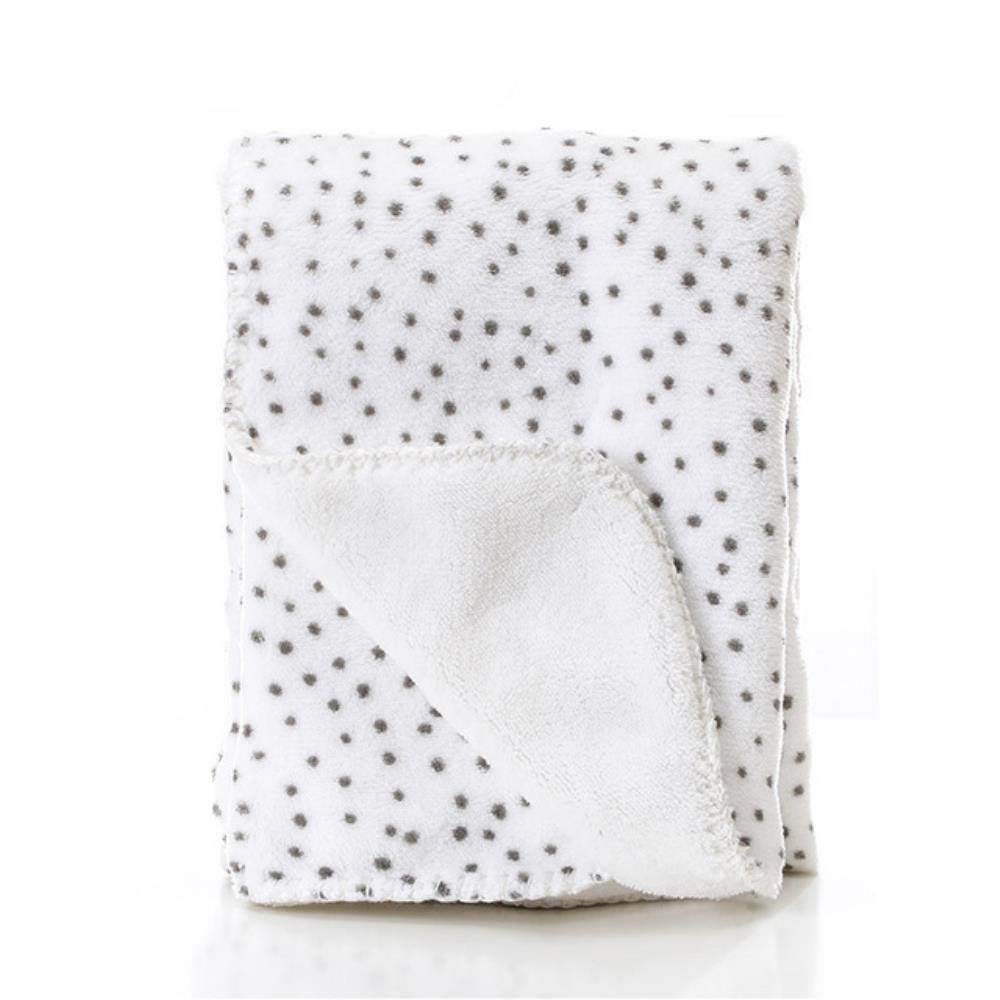 Decke Decke Thermische Korallen-Fleece-Stern-Decke Nap-Empfang Von Wrap Bettwäsche Bebe Decken,Braun,100X150 cm.