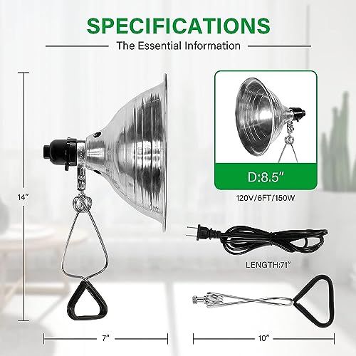 Simple Deluxe HIWKLTCLAMPLIGHTM Clamp Lamp Light 150 Watt thumb #2