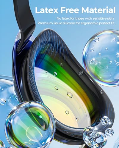 Aegend Flat Lens Swim Goggles, Anti-Fog Swimming Goggles, No Leak Anti-UV Pool Goggles for Adult Men Women Youth - image 4