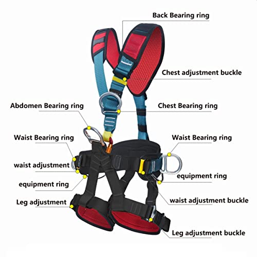 Kit de arnês de segurança, arnês de construção, arnês de segurança de corpo inteiro para proteção co