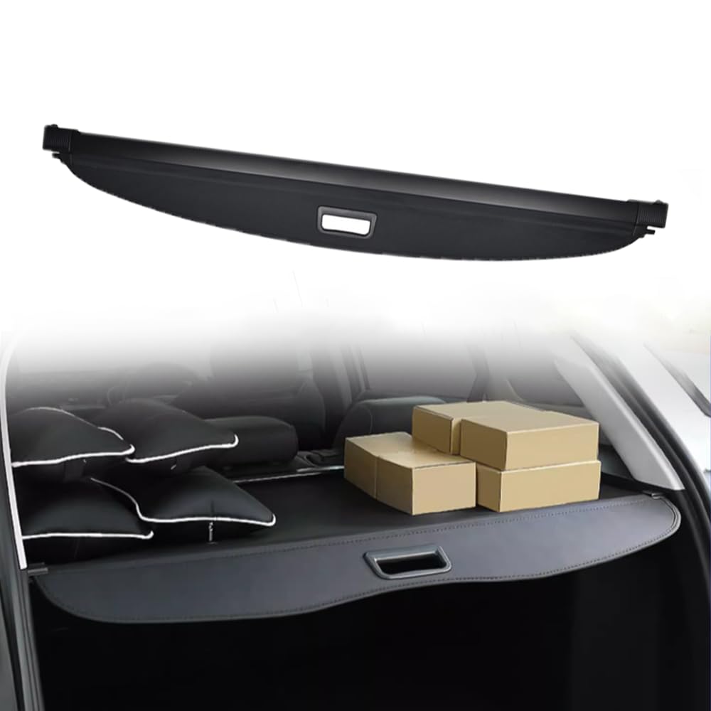 Auto Einziehbarer Laderaumabdeckung Kofferraum für V.W S.h.a.r.a.n 7N 2011-2022, Schwarz Schutz Der Privatsphäre Abdeckung Hutablage Cargo Cover, Ausziehbar Kofferraumabdeckung Rollo