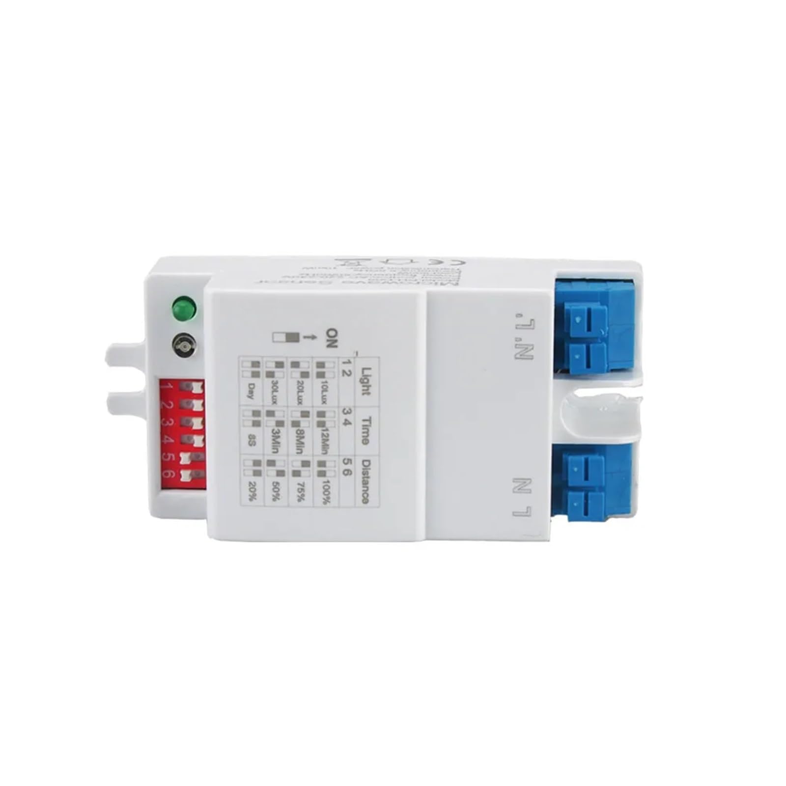 AC 220V Tempo Regolabile 5.8GHz Microonde Sensore Radar Interruttore Corpo Rilevatore di Movimento Ritardo Relè Interruttore Sensore di Luce LED