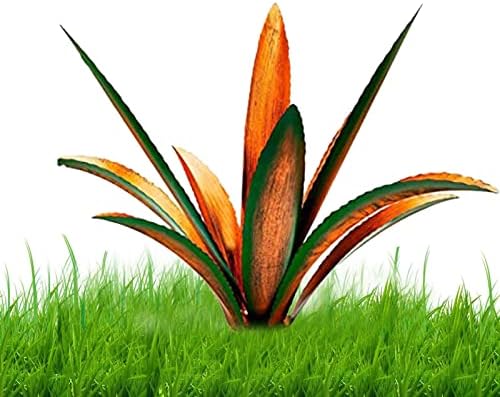 Sculpture Agave Tequila Bleue Rustique – Décoration Jardin Métal 35 Cm Style DIY Extérieur Intérieur