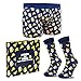 CityComfort Herren-Boxershorts und Socken, Bequeme Baumwolle Boxershorts und Lustige Socken, Ideales Geschenkset f&uuml;r Vatertag, Geburtstag und andere Anl&auml;sse, Marine-Pizza, 3 Extra Gro&szlig;