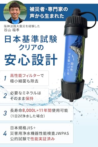 PLEASINGSAN 携帯浄水器 3層フィルター式
