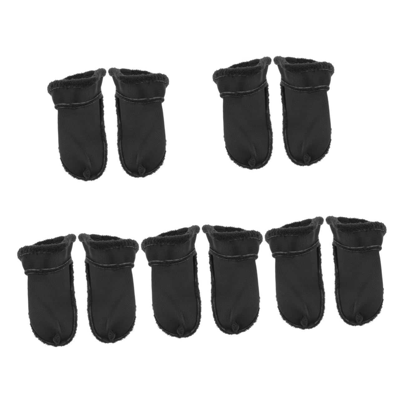 5pares Plantillas De Calzado De Invierno Forros De Zapatos Calientes y Inserciones Desmontables De Pelo Fríos