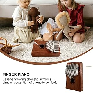 BIENKA Piano à Pouce Kalimba 17 Touches : Mbira Finger Piano Instrument de Musique Portable Instrument Professionnel… – Image 7