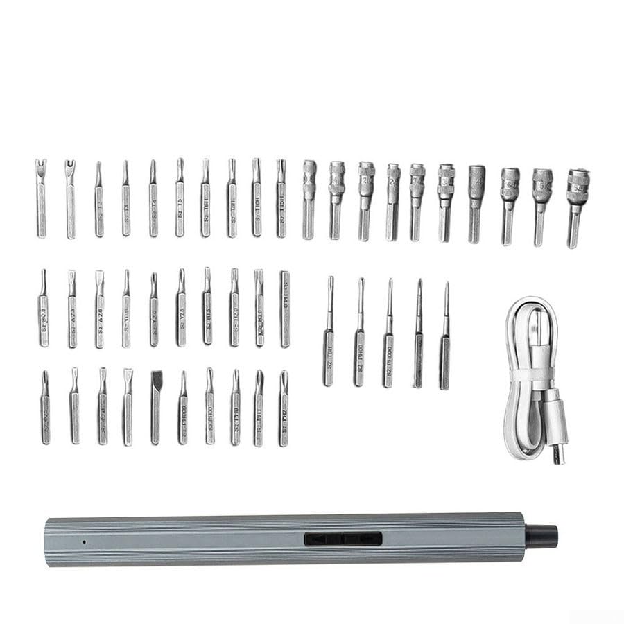 Kit de destornillador inalámbrico de metal de 48 pedazos de reparación de