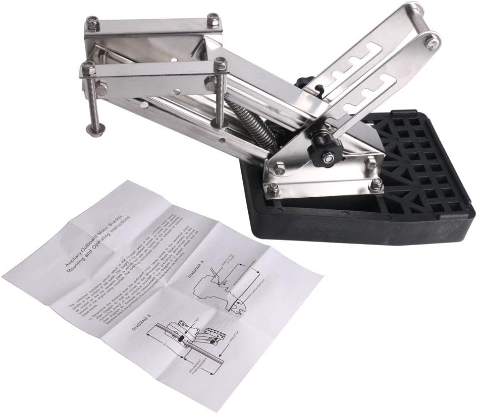 FUTURUP 2 Stroke Outboard Motor Bracket Kicker for Boat, up to 25hp Auxilary Trolling Mount : Sports & Outdoors