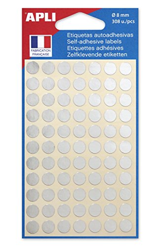 Preisvergleich Produktbild agipa Markierungspunkte, rund, selbstklebend, silber VE=1