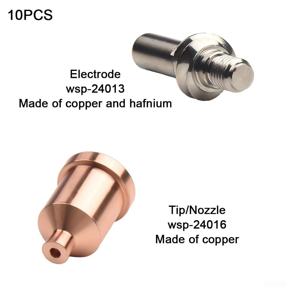 LC105 Plasma Kit Electrode KP2845-1 Embouts KP2845-8 pour Tomahawk 1538 Cutter Torch Consommables 10 Pièces