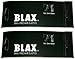 BLAX Black Snag-Free Hair Elastics - 2mm (2 Pack, Black)