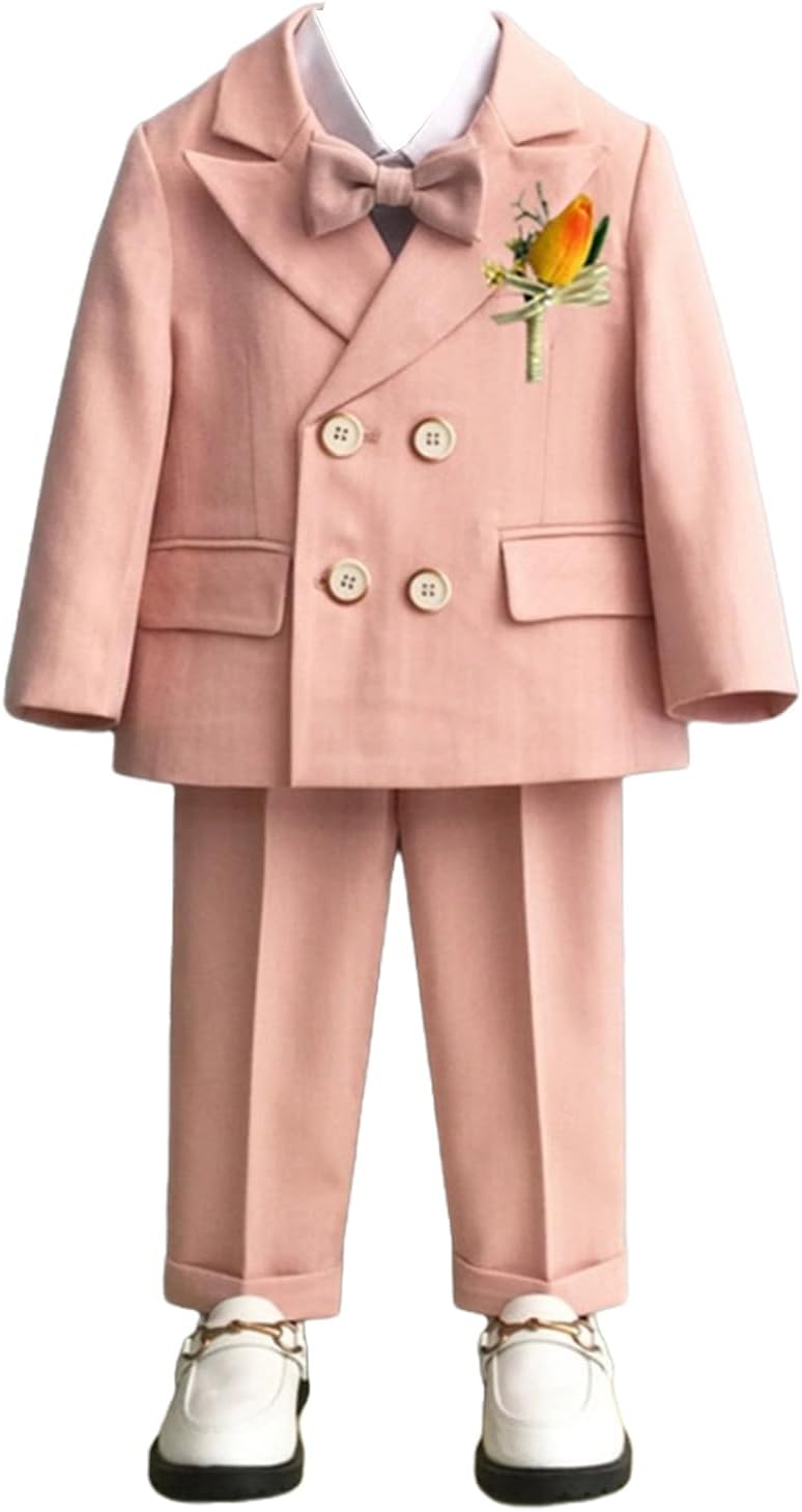 Boys' Pageboy Daily Party Formal Prom Suit Peak Lapel Two Pieces Tuxedos Double Breasted