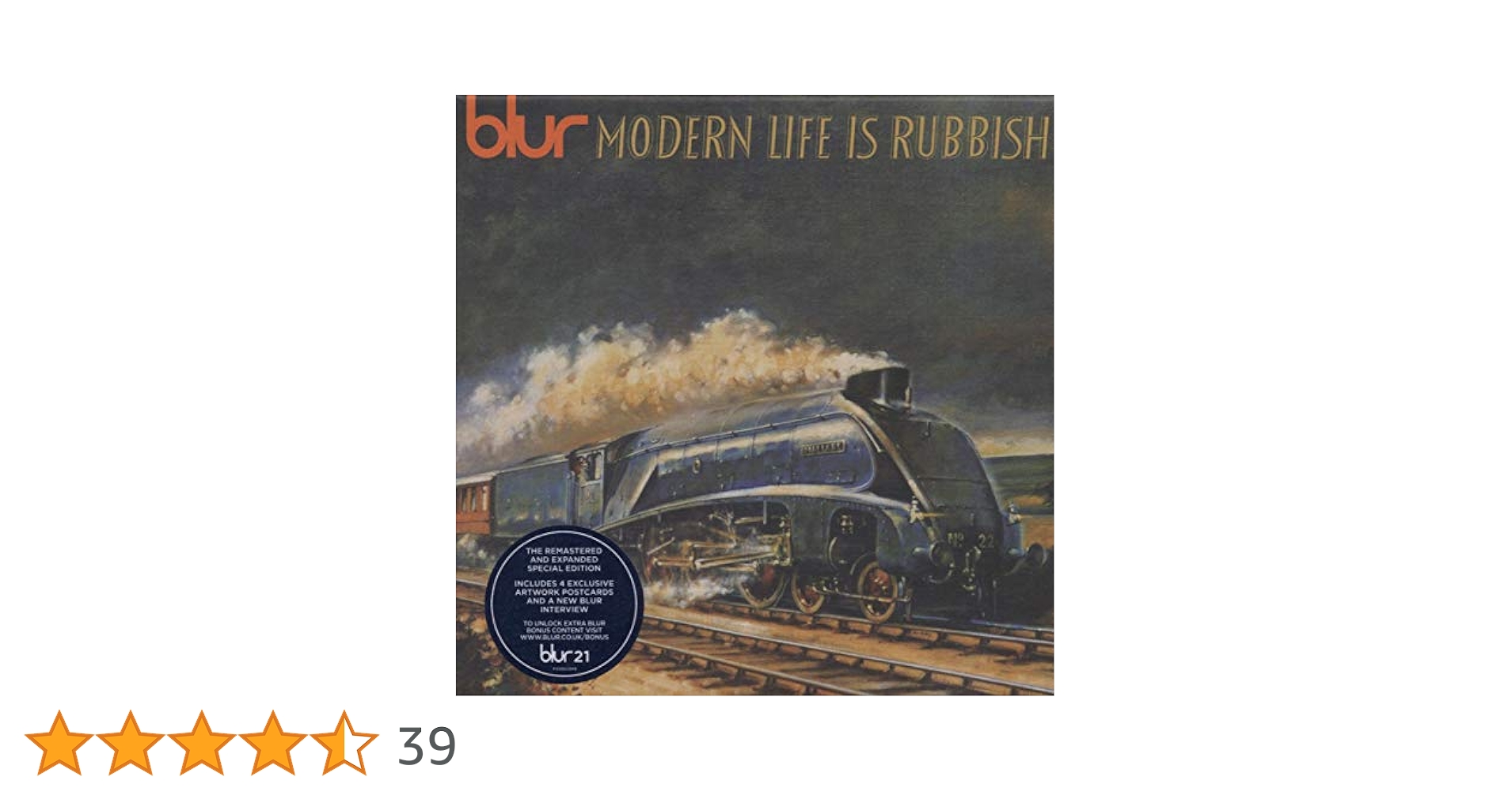 おまけ付 MODERN LIFE IS RUBBISH - blur オリジナル Blur – Modern Life Is Rubbish – CD (Paper Sleeve, SHM-CD