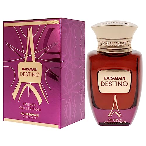 Image of Al Haramain Destino French Collection EDP 100ml - Unisex Sweet Gourmand with Orange Blossom, Raspberry & Marshmallow | Warm Long-Lasting Scent
