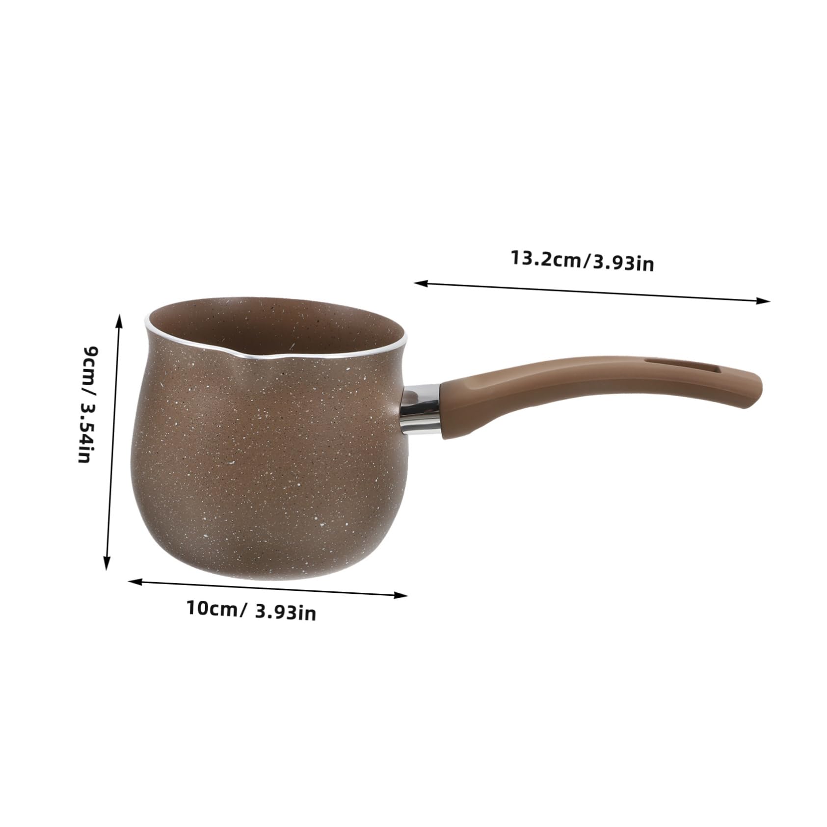 STOBAZA Butter Warmer Small Nonstick Milk Cooking Pot Machine Heat Resistant Ramen Noodle Pot