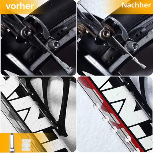 Foto von suaywo 2 Sätze Schaltzug Fahrrad Universal Bowdenzug Fahrrad Set
