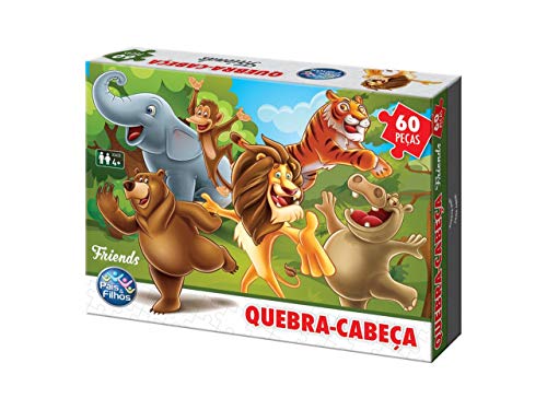 Pais & Filhos Quebra - Cabeça Friends - 60 Pçs, Sortidas