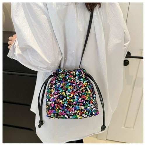 Handbag Trendy Versatile Women Multicolor Sequin Shoulder4