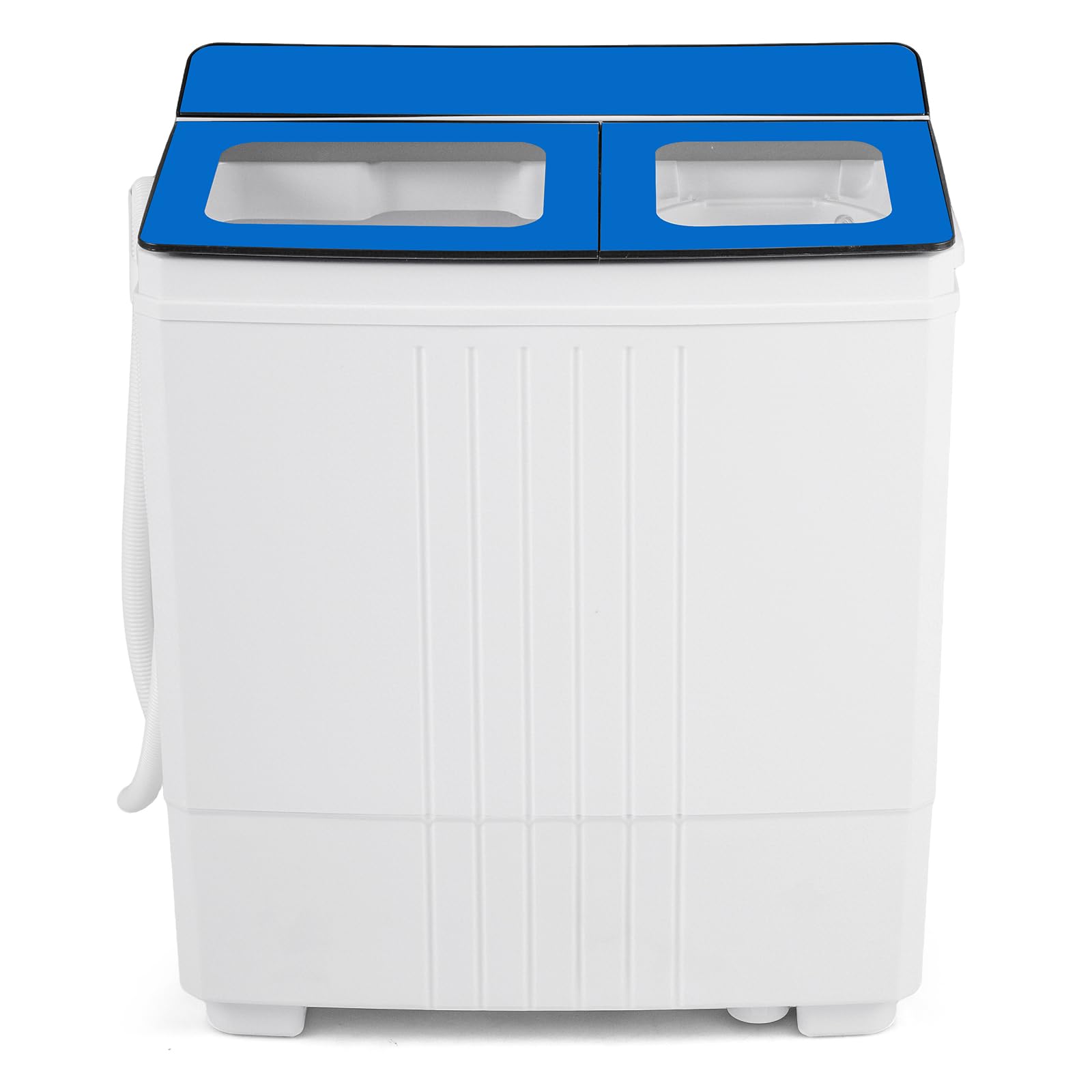 COSTWAY 20Lbs Portable Washing Machine with Built-in Drain Pump, Blue
