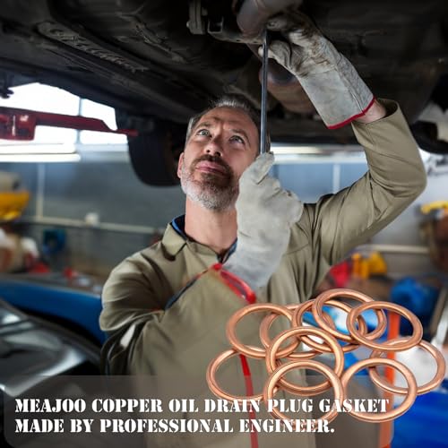 Image of 10 PCS Engine Oil Drain Plug Gasket Crush Washer Replacement for M16 11137546275 Gasket Ring Fits for MINI Cooper, R56, Clubman, Cabrio, Coupe, Roadster, Countryman, Paceman