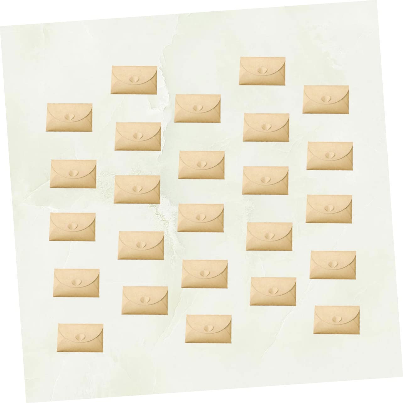 Angoily 100piezas Candado De Kraft Vintage Para Guardar Postales y Suministros De Bricolaje Sobres De Almacenamiento