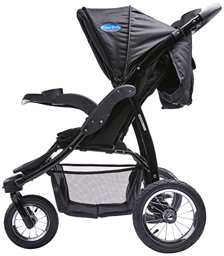 Carrinho de Bebe Triciclo, Prime Baby, Preto