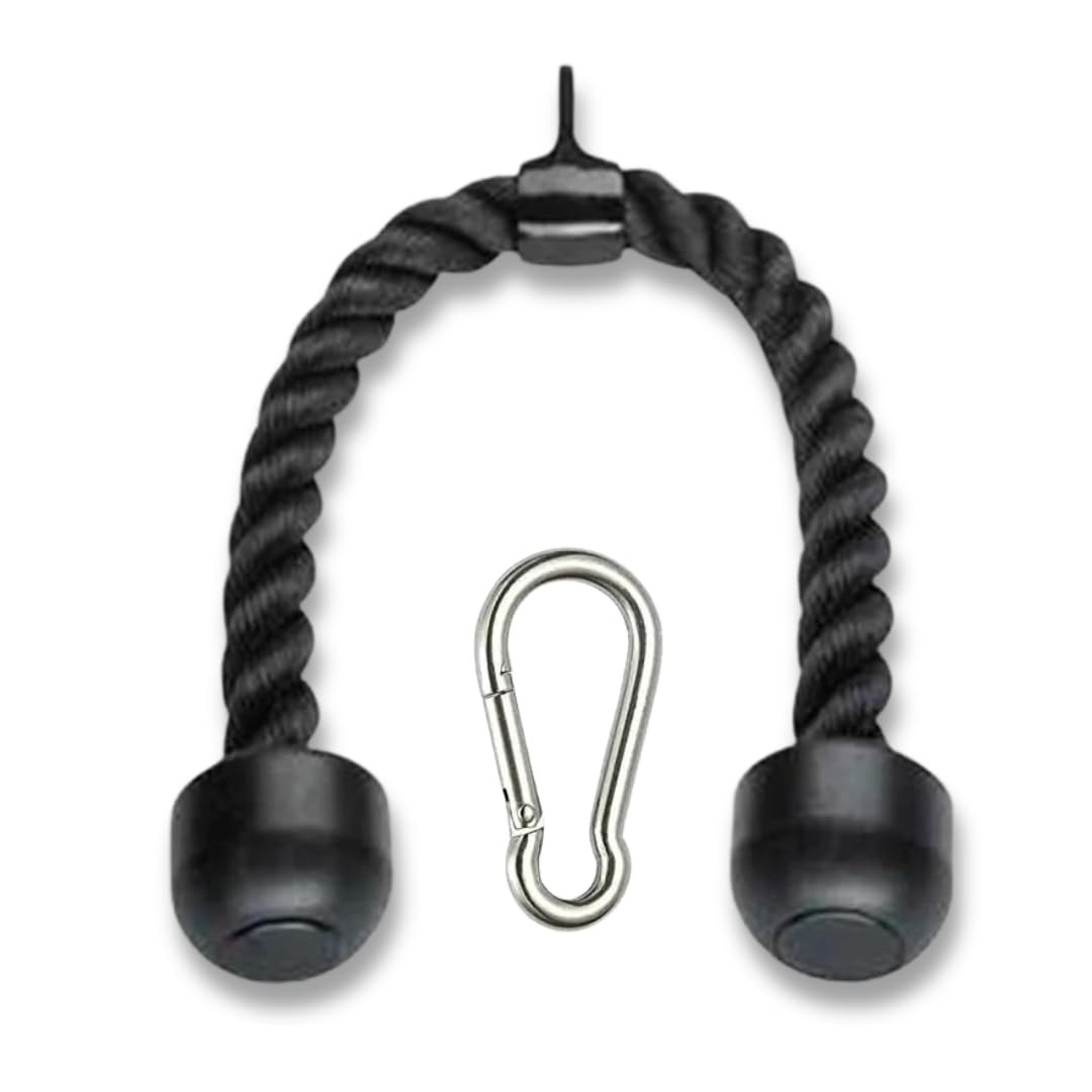 FIRE FITNESS LAT Pulldown Attachment Black- Tricep Rope Cable Machine Attachment Home Gym Accessorie for Weight Lifting Workout,- Perfect Gym Equipment for Home Multi Workout Rope (B0CZ6W7MVS) Amazon Price History, Amazon Price Tracker