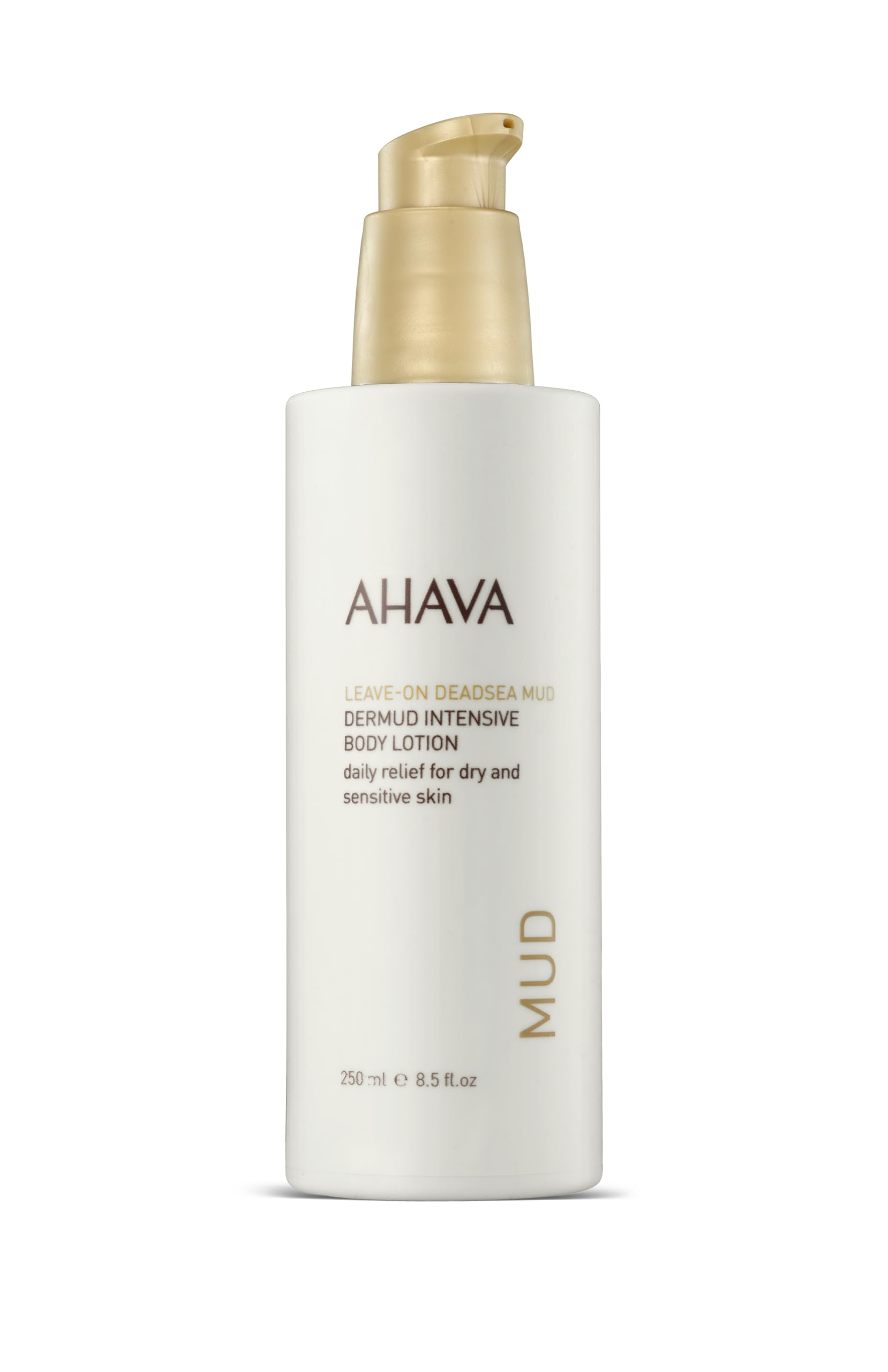 AHAVA Dermud Intensive Body Lotion - Lightweight, Silky Cream based on Patented Leave-On Dead Sea Mud, Combats rough & dry skin, Instantly Softens, Alleviates Irritations & Sensitivity, 8.5 Fl.Oz
