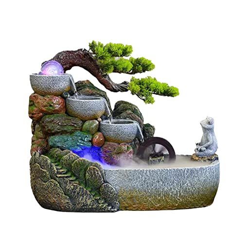 Fuente de escritorio interior zen el regalo ideal de cascada iluminada 2