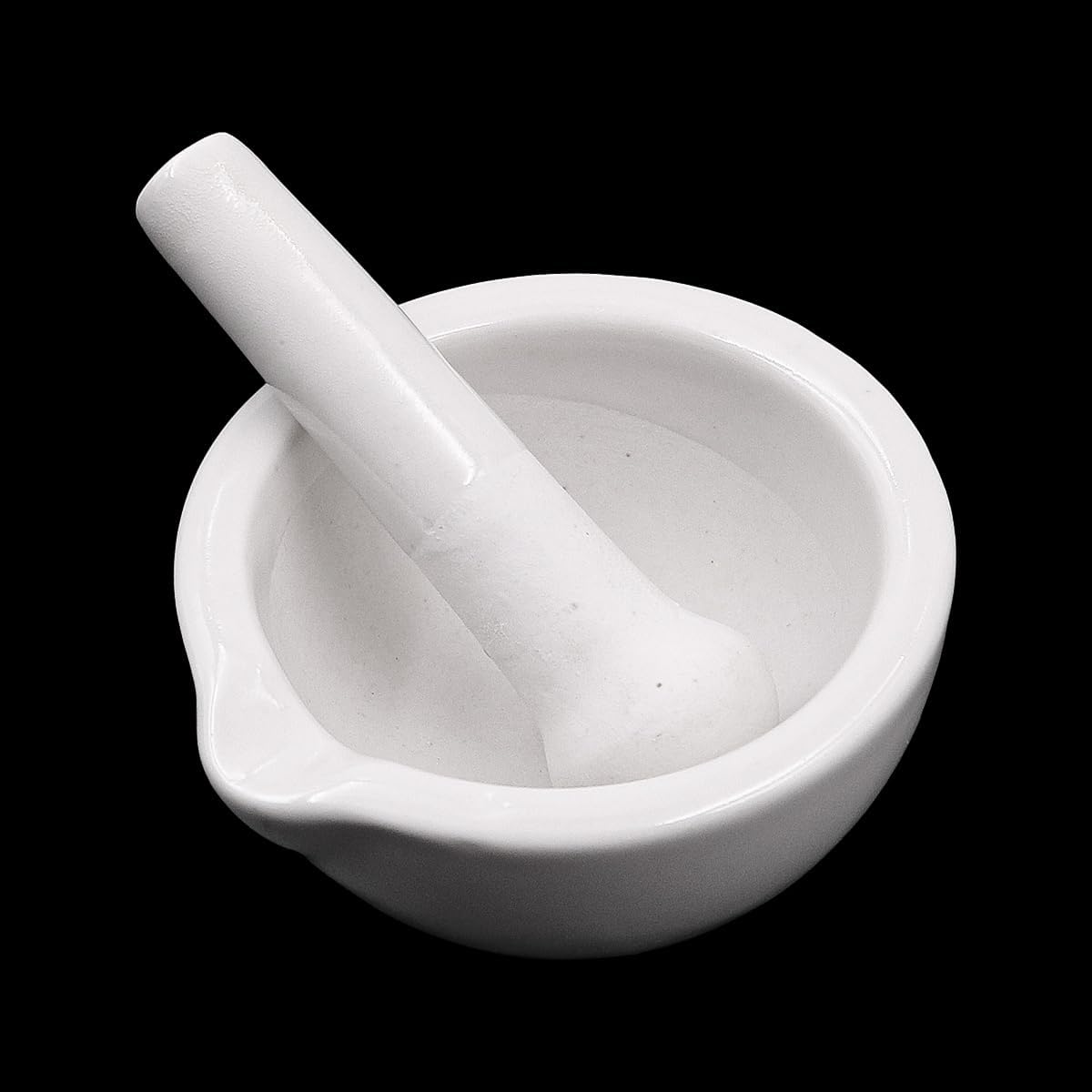Set di mini pestello e mortaio bianco, piccolo e compatto mortaio e pestello in porcellana, utensile da cucina per macinare spezie