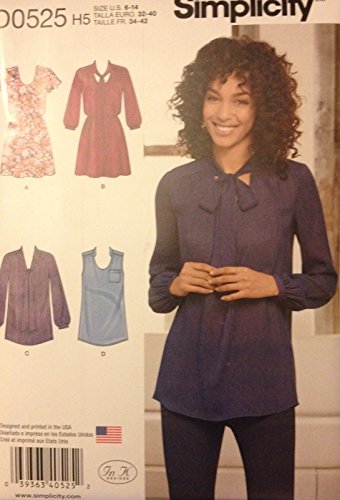 Simplicity D0525 patron de couture pour ajuster une robe tailles 6-14