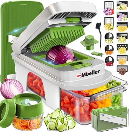 Mueller Pro-Series All-in-One, 12 Blade Mandoline Slicer for Kitc...