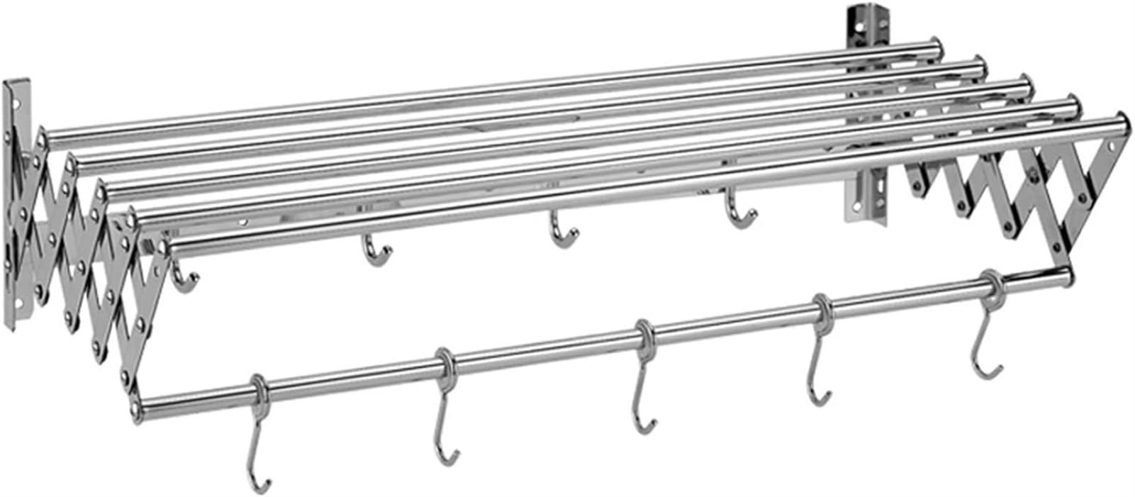 Wäscheständer, Wandmontierter Wäscheständer, Wäscheständer, Einziehbarer, Zusammenklappbarer Wäscheständer Für Balkon, Schmutzschleuse, Schlafzimmer, Pool (Farbe: Eine Farbe,