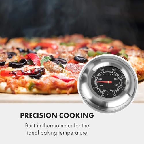 Horno de pizza de acero inoxidable portátil de doce pulgadas para jardín 6