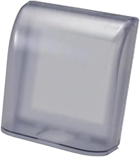 Qianly Weatherproof Outlet Cover Electrical Outlet Cover Electrical Outlet Box Splashing Guard Lamp Switch Cover for Indoor Outdoor Swimming Pools, Clear Black