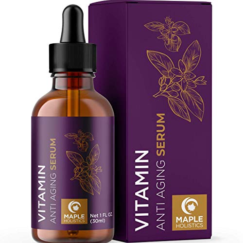 Vitamin C Hyaluronic Acid Serum - Anti Aging Vitamin C Serum for Face with Hyaluronic Acid and Hydrating Vitamin E Oil for Skin Care - Pure Hyaluronic Acid Serum for Face Moisturizer for Dry Skin