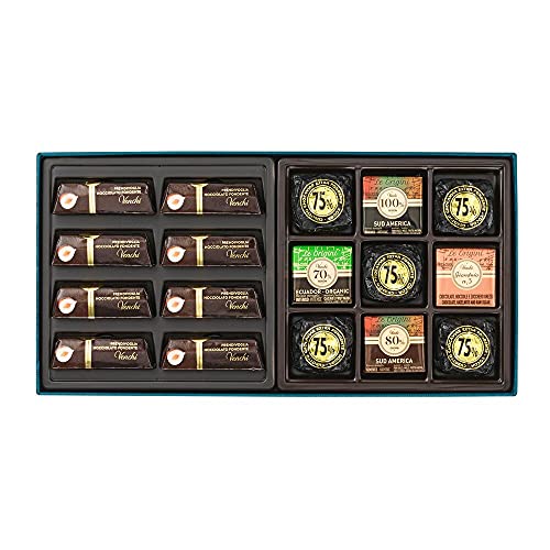 Venchi - Baroque Collection - Premium Dark Chocolate Blue Assorted Gift Box, 9.94Oz - Gift Idea - Gluten Free #TOP1