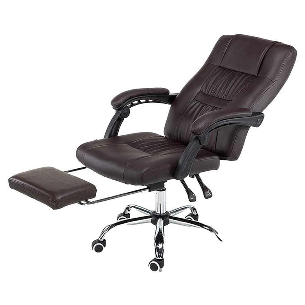 iumLeap Extra Padded High Back Reclining Leather Office Chair Swivel Executive Chair with Footrest Lift and Recline Comfortable
