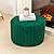 Asuprui Pouf Ottoman Stuffed Round Ottoman Foot Rest Foot Stool Poufs for Living Room Bean Bag Chair Storage Solution or Wedding (Dark Green Pouf with Filler)