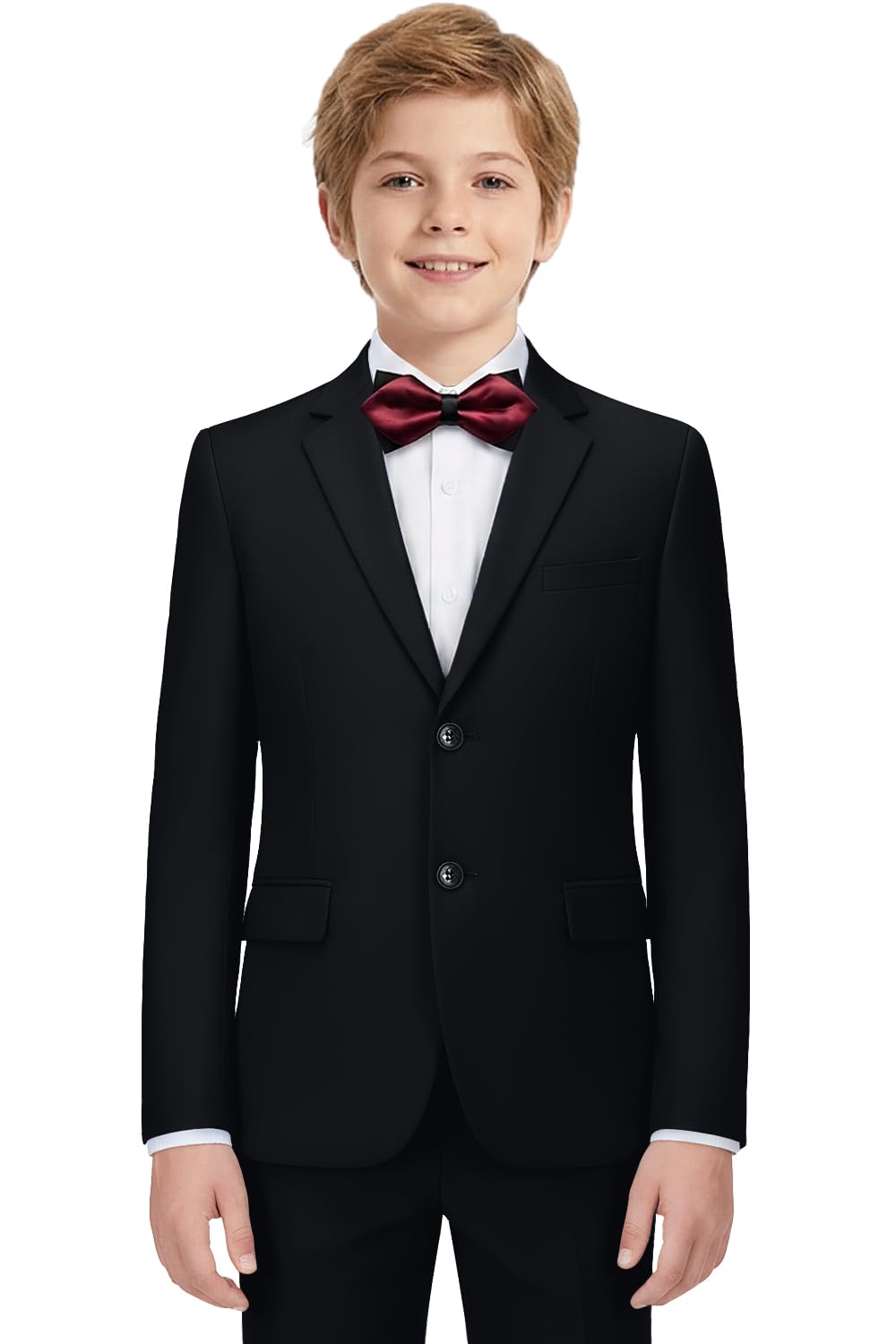SaiLiiny Boys Formal Suit Set Complete Outfit Slim Fit Tuxedo for Boy