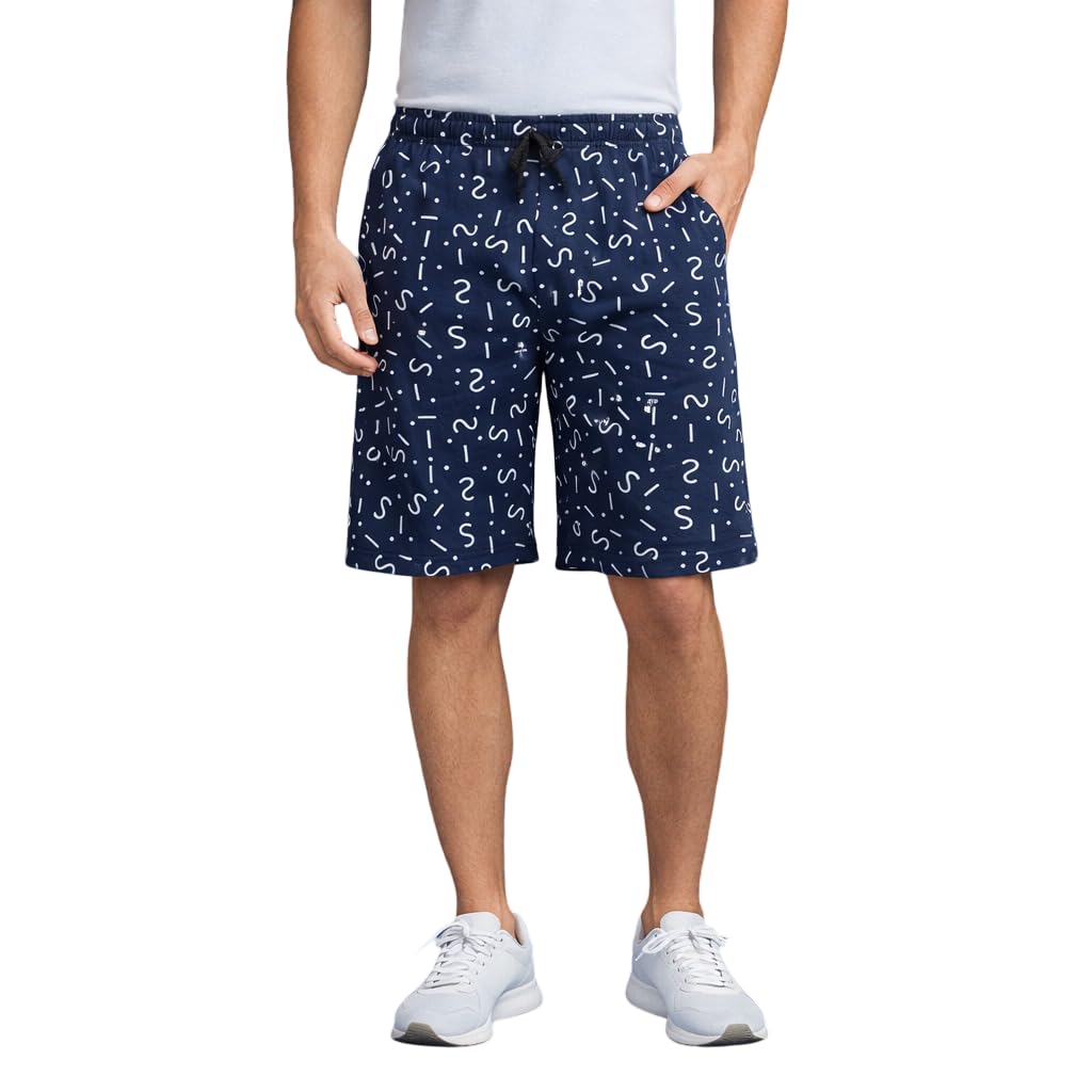 Men’s Cotton Printed Shorts Elastic Waist Casual Summer Shorts-picture-25