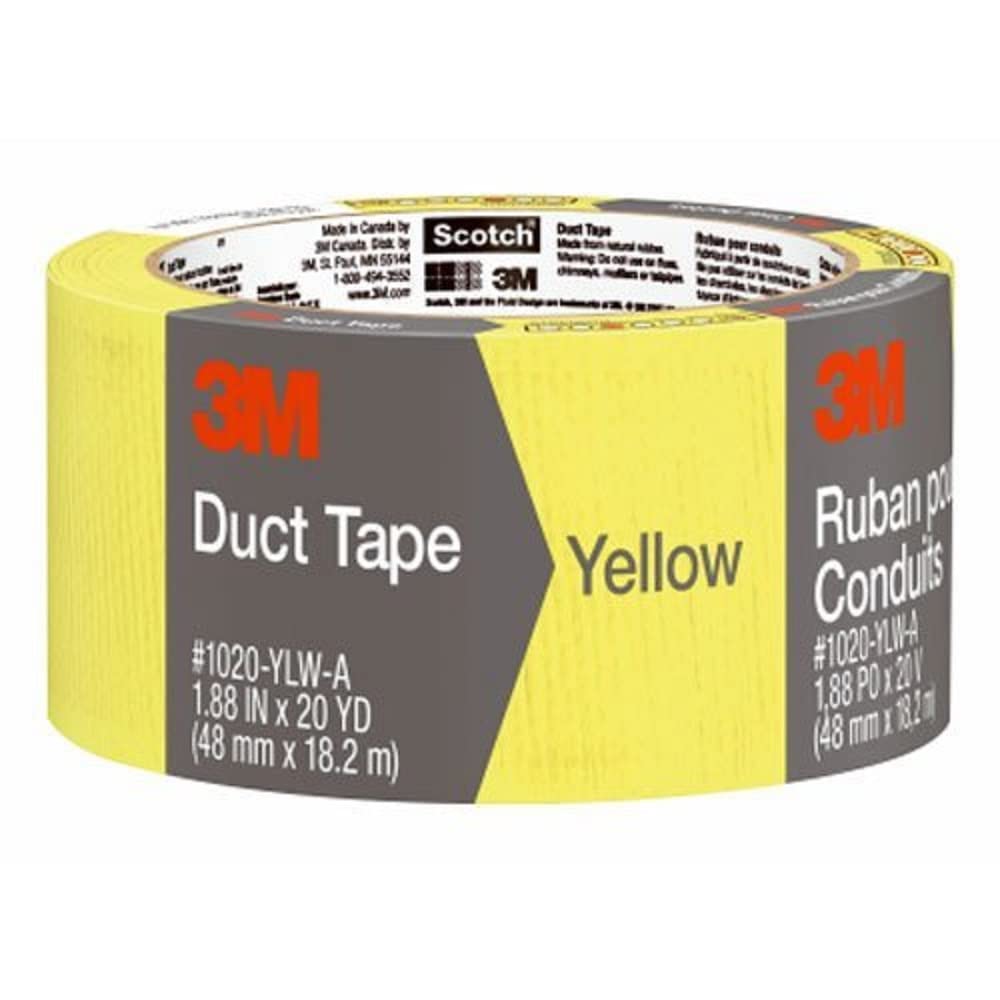 3m 20 Yards Yellow Duct Tape 1020-RED-A